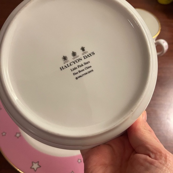 Halcyon Days Nursery Baby Girl 3-Piece Dining Set Fine Bone English China HTF - Picture 7 of 8